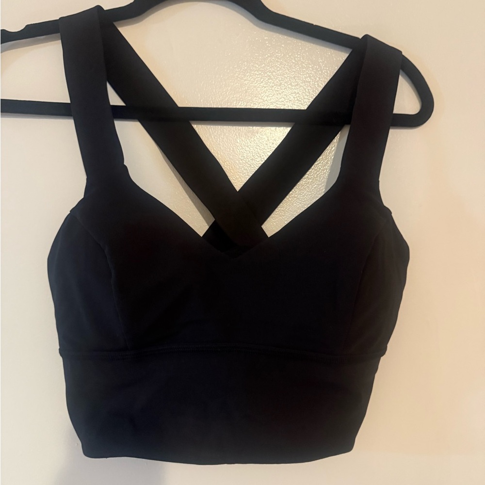 lululemon athletica Black Cross-Back Sports Bra